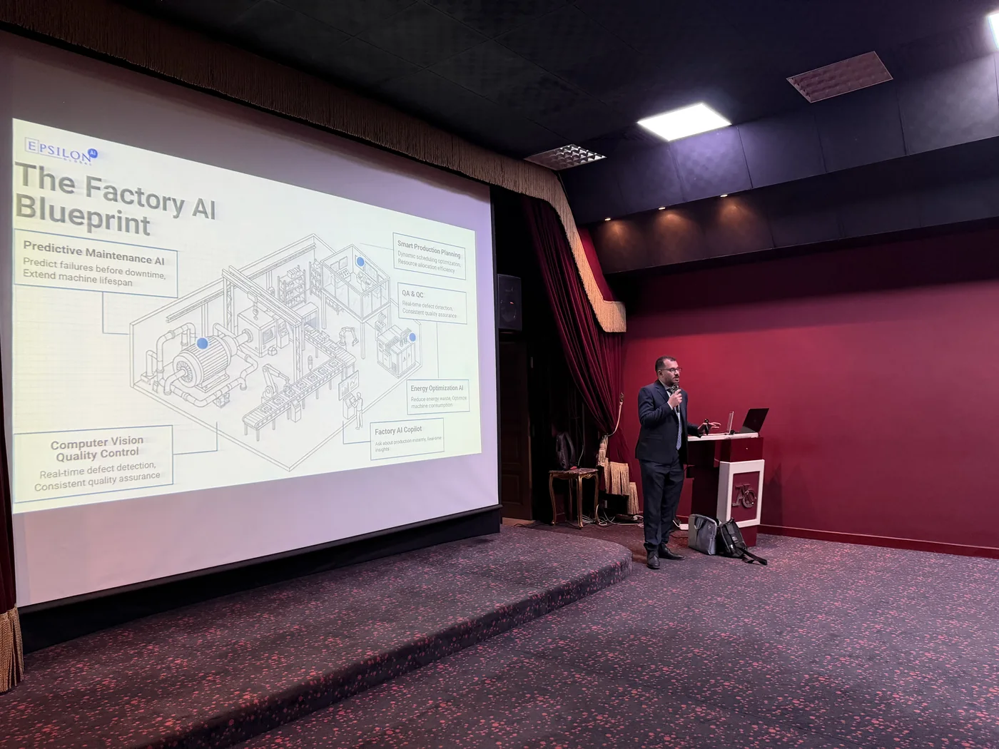 Arab International Optronics &mdash; Factory AI Blueprint session.