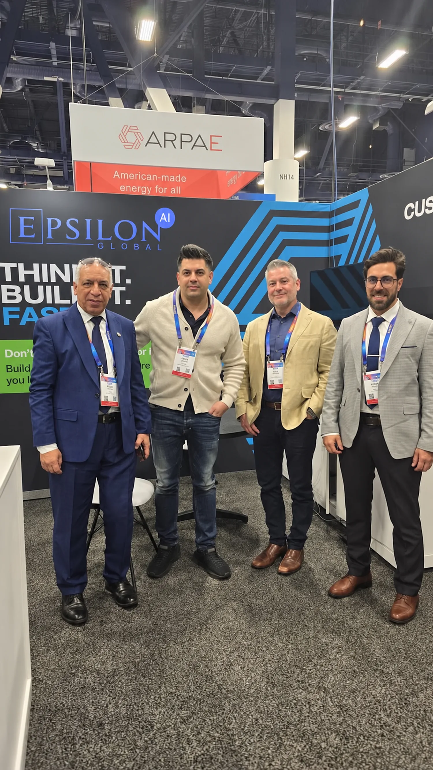CES 2025 &middot; Las Vegas &mdash; Epsilon team at the booth